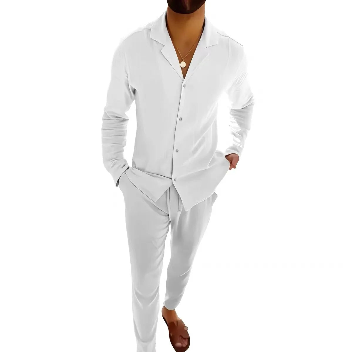 Luxury Men's Vintage Leisure Casual Two Piece Sets