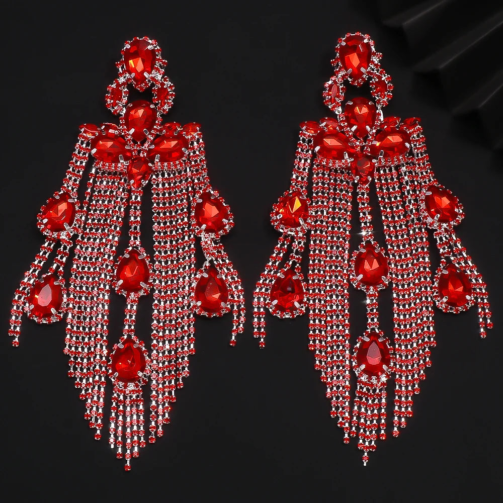 Always Ravishing Large Statement Earrings (special occasion, Holiday, Christmas)