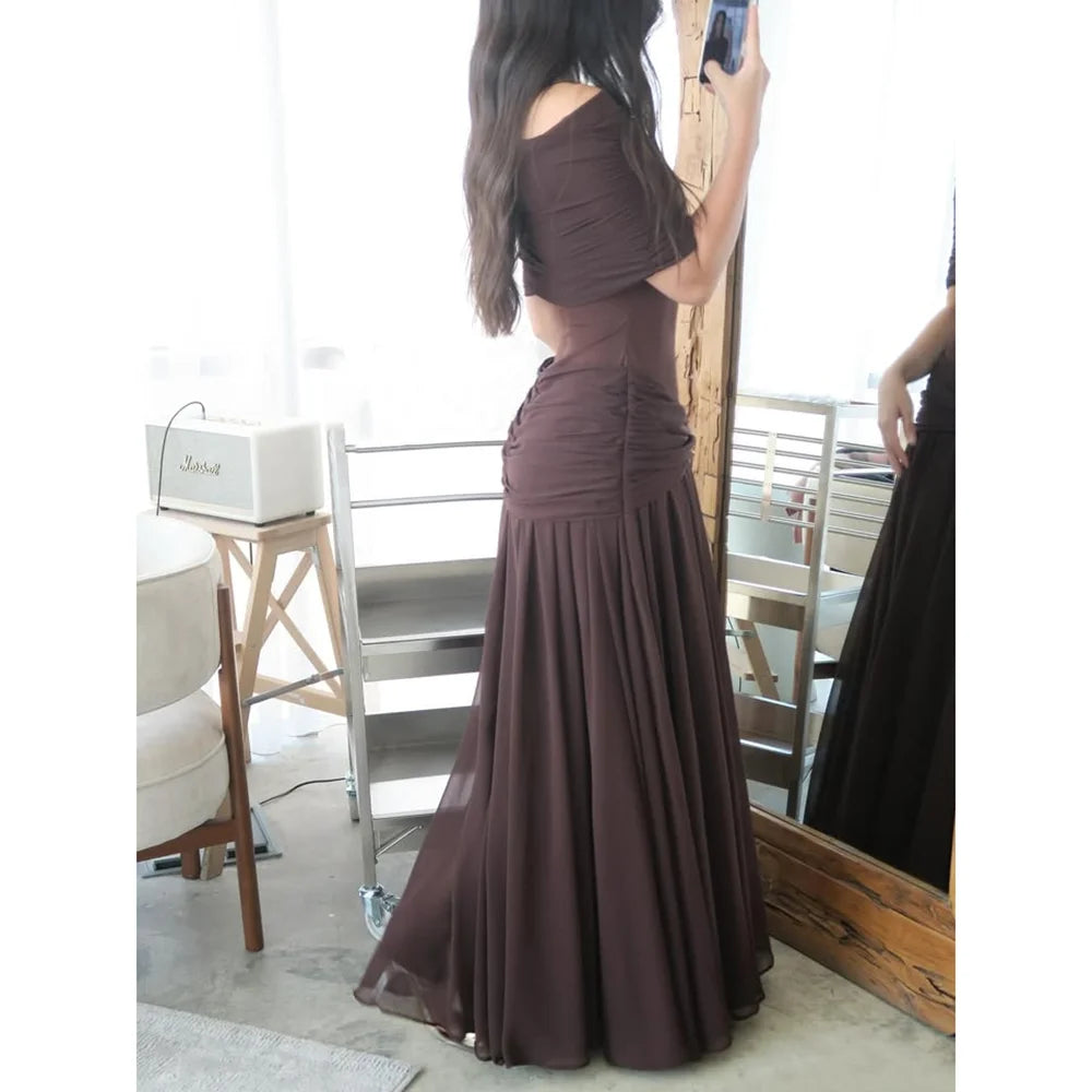 Chocolate Mood Long Formal Party Dresses