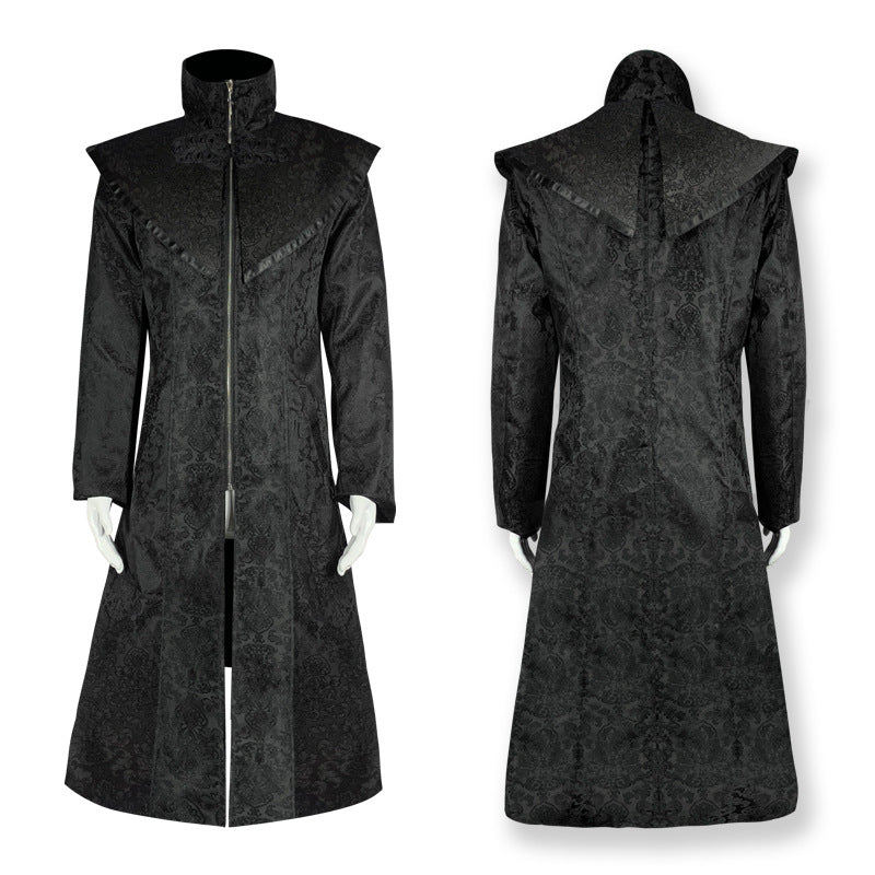 Back to Black Medieval Inspired Mid-length Coat