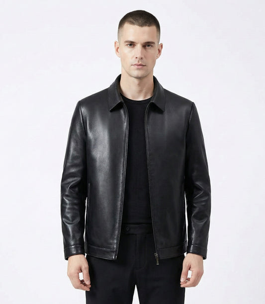 Back to Black Men's Leather Jacket