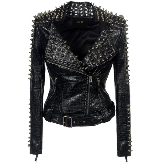 Back to Black Short leather jacket