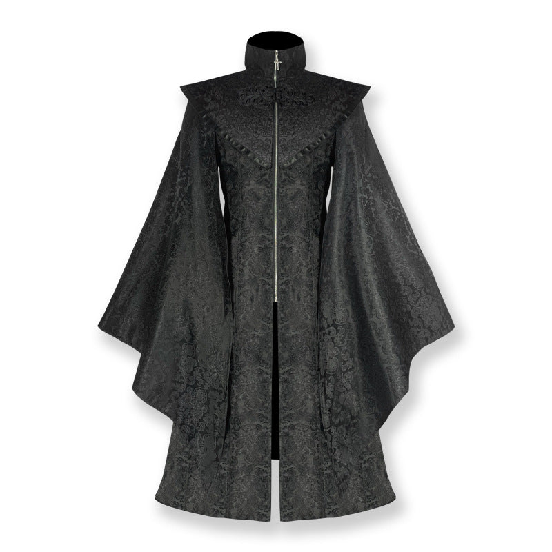 Back to Black Medieval Inspired Mid-length Coat