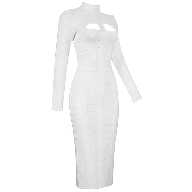 All White Bandage dress