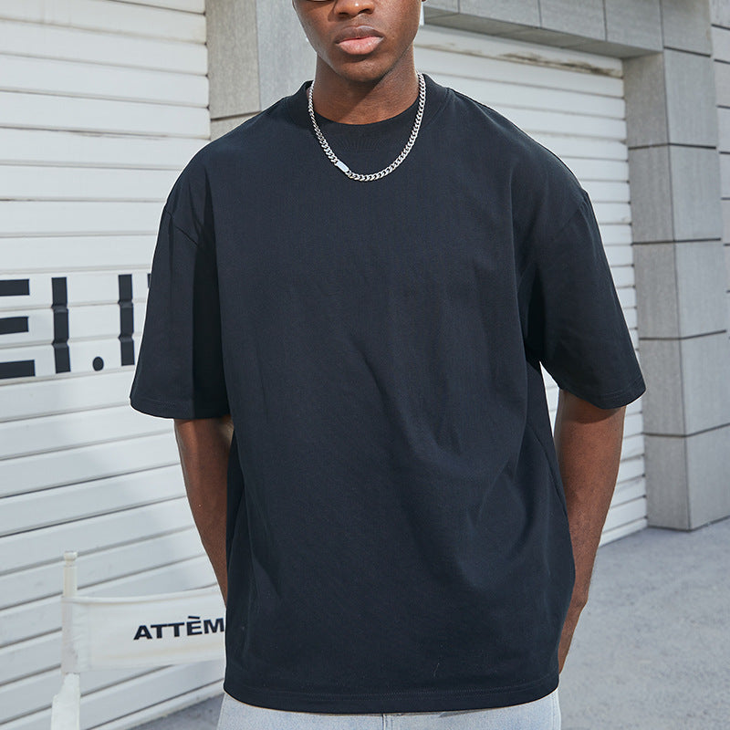 Men's Cotton White Short Sleeve T-Shirt