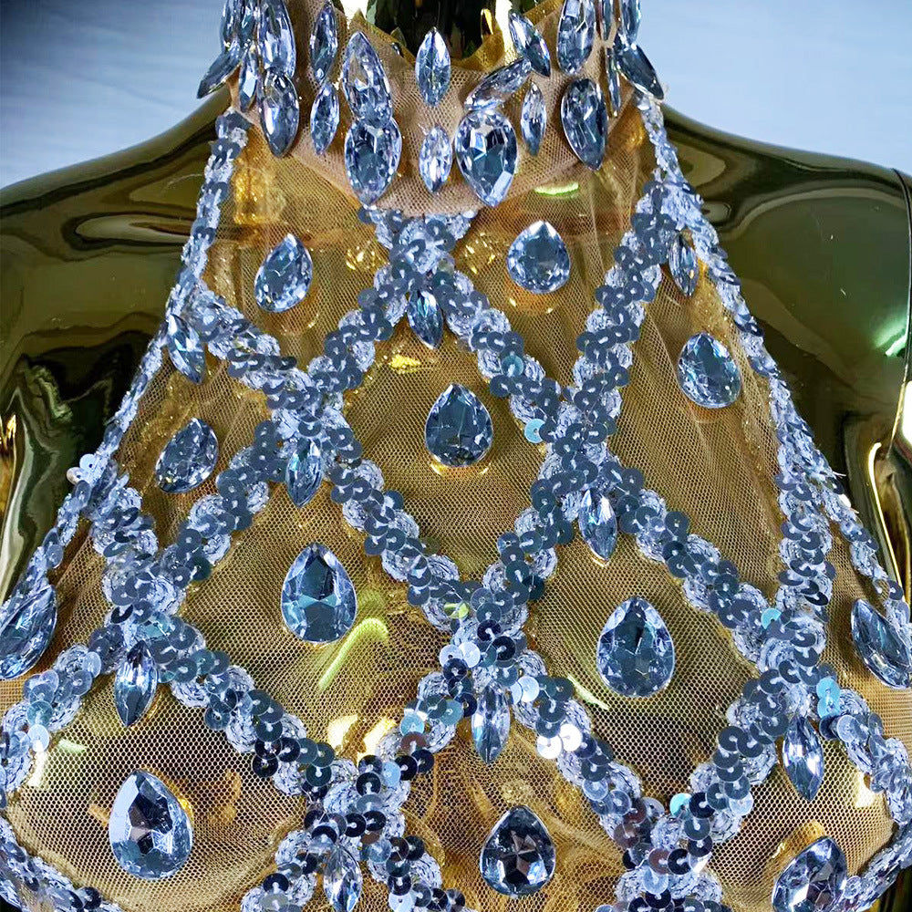 Rhinestone Queen Mini Dress