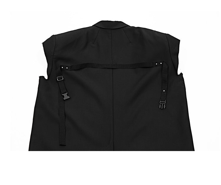 Back to Black Men's Vest Coat