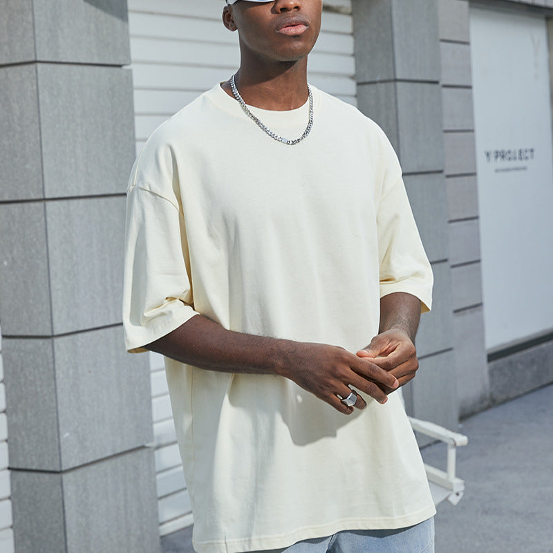 Men's Cotton White Short Sleeve T-Shirt