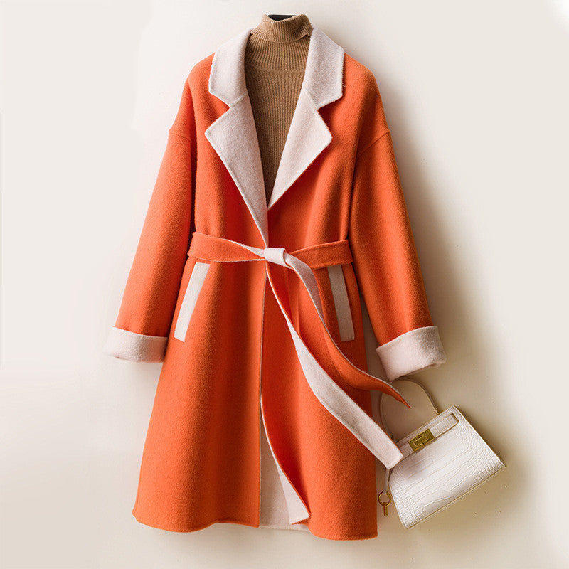 Ladies Wool Double-faced Coat