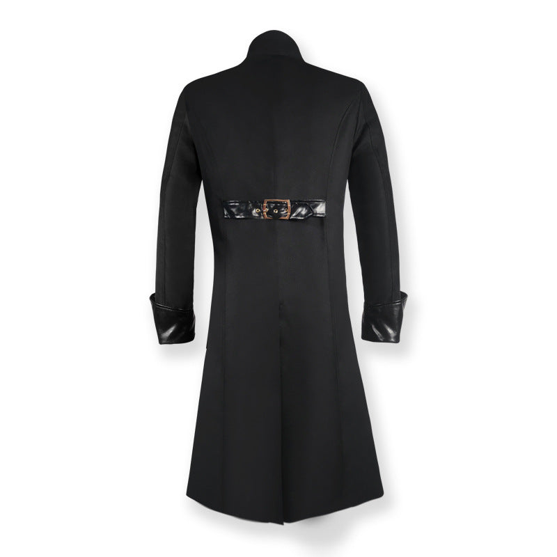 Back to Black Medieval Inspired Mid-length Coat