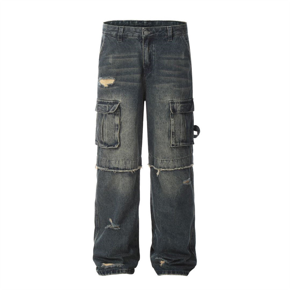 Fearless Men's Ripped Cargo Jeans