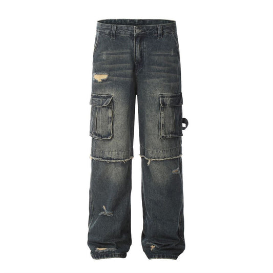 Fearless Men's Ripped Cargo Jeans