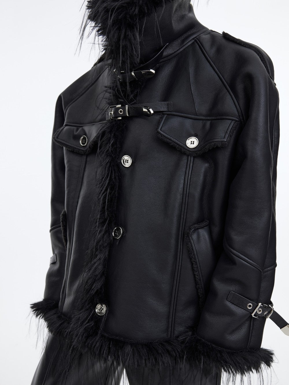 Back to Black Men's High Fashion Buckle Jacket
