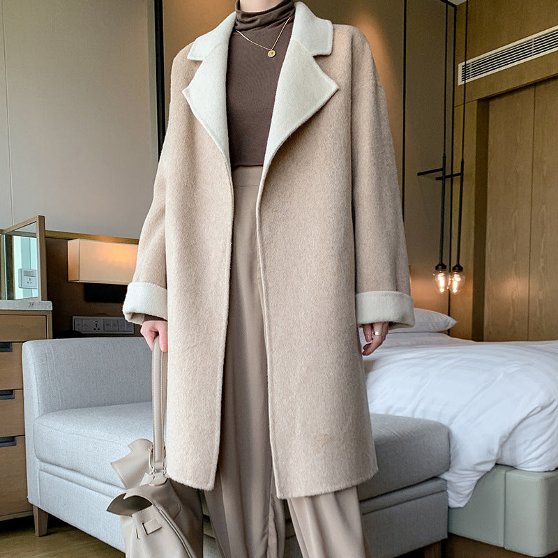 Ladies Wool Double-faced Coat