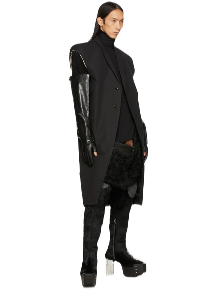 Back to Black Men's Vest Coat
