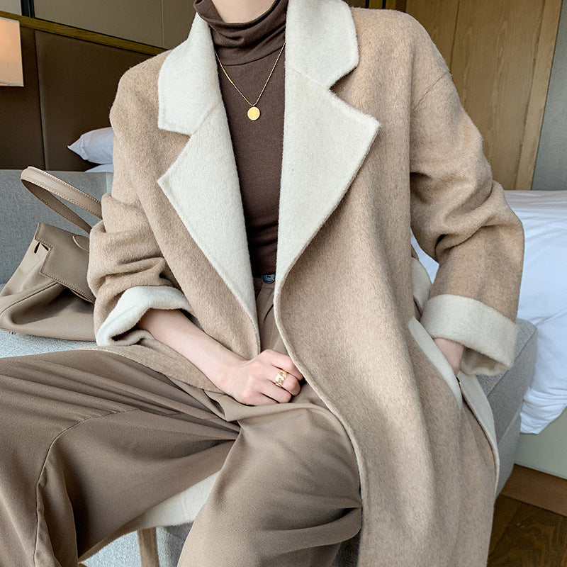 Ladies Wool Double-faced Coat