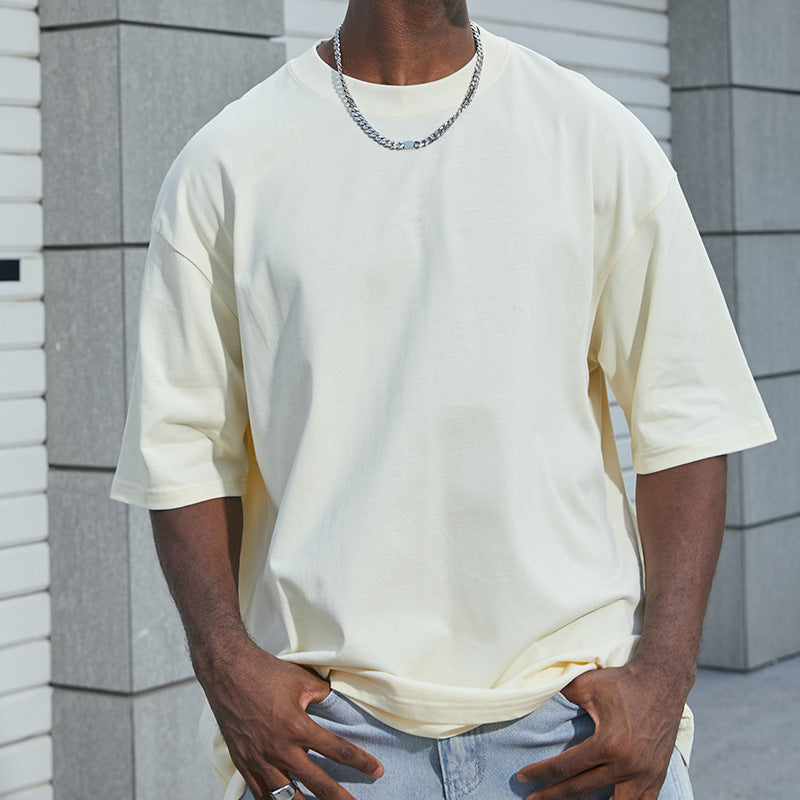 Men's Cotton White Short Sleeve T-Shirt