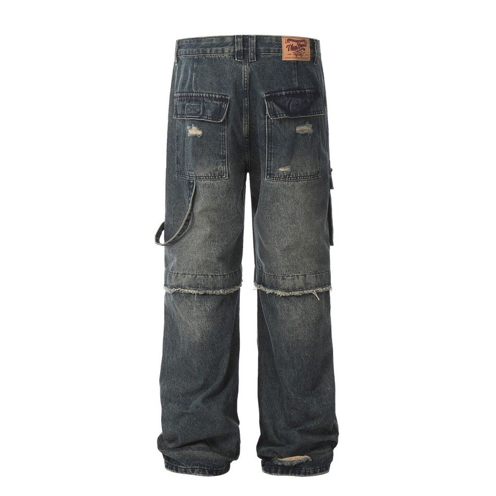 Fearless Men's Ripped Cargo Jeans
