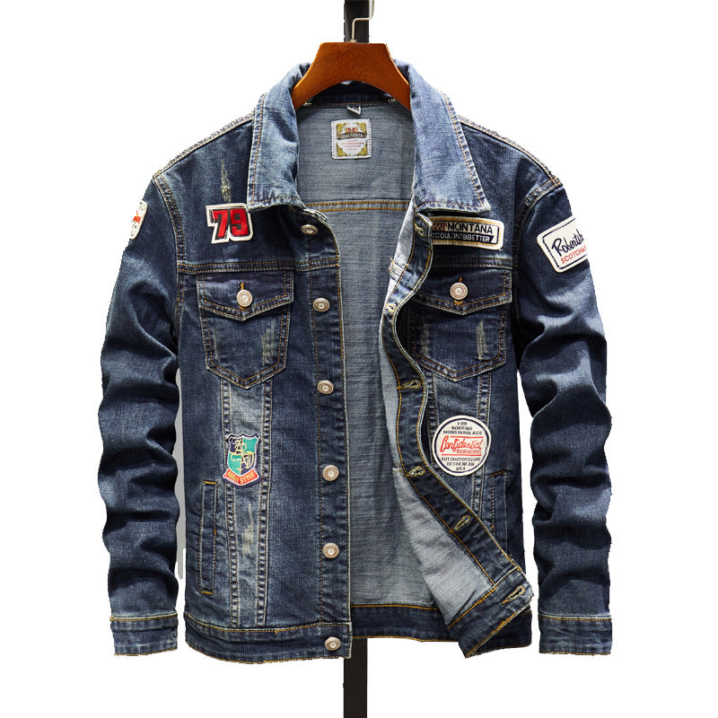 Men's Specialized Plus Size Denim Jacket