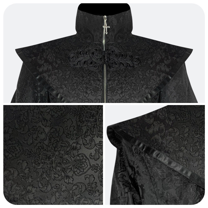 Back to Black Medieval Inspired Mid-length Coat