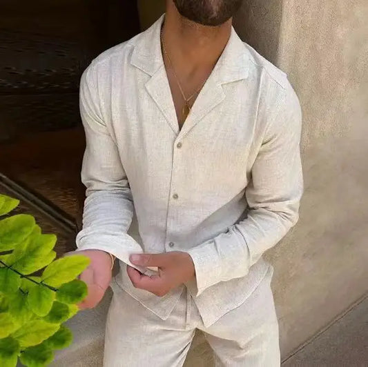 Luxury Men's Vintage Leisure Casual Two Piece Sets