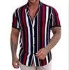 Sharp As A Tack 3d Stripe Printed Men's Oversized Shirt