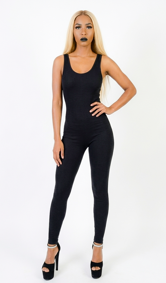 Sculpt & Sweat: Seamless Ribbed Breathable Athletic Jumpsuit