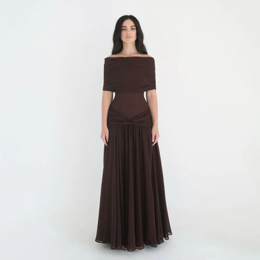 Chocolate Mood Long Formal Party Dresses
