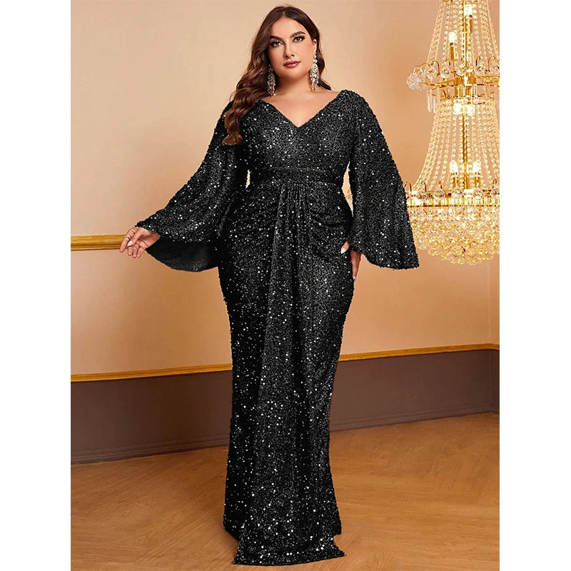 111 Always Stunning Plus Size Sequin Dress
