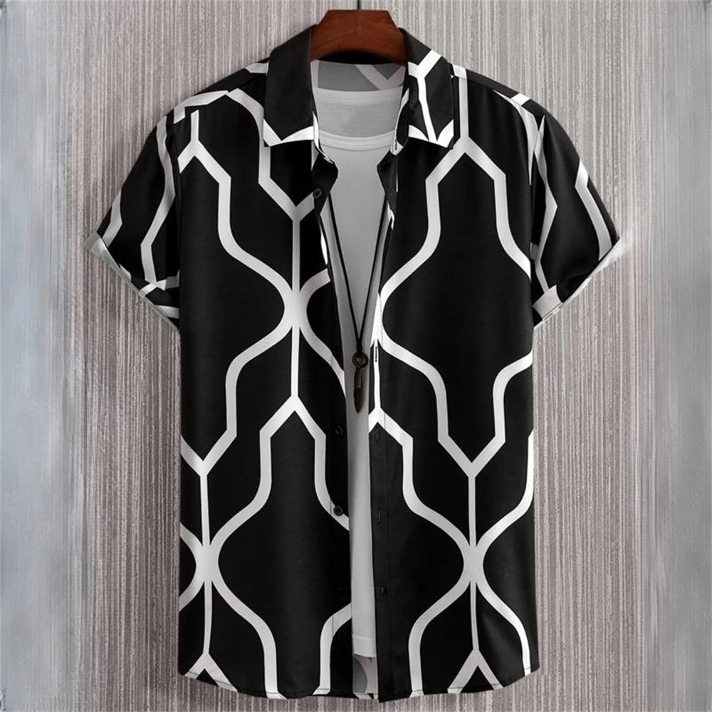 And He's Too Fly 3D Printed Geometry Men's Shirt