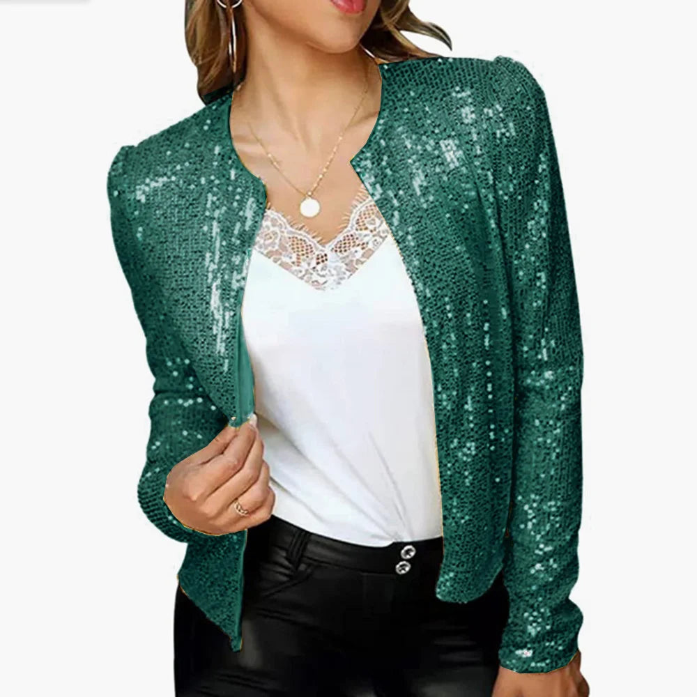 Always Golden Sequin Cardigan Jacket