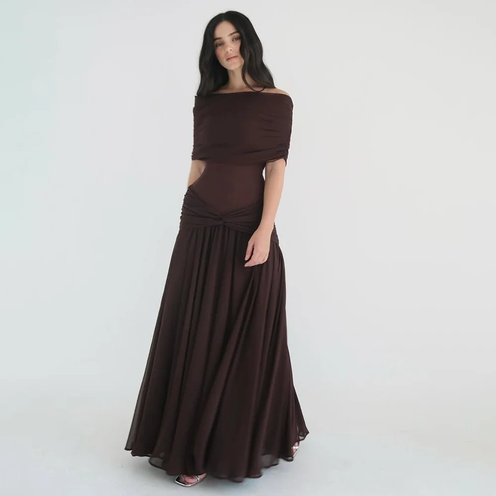 Chocolate Mood Long Formal Party Dresses