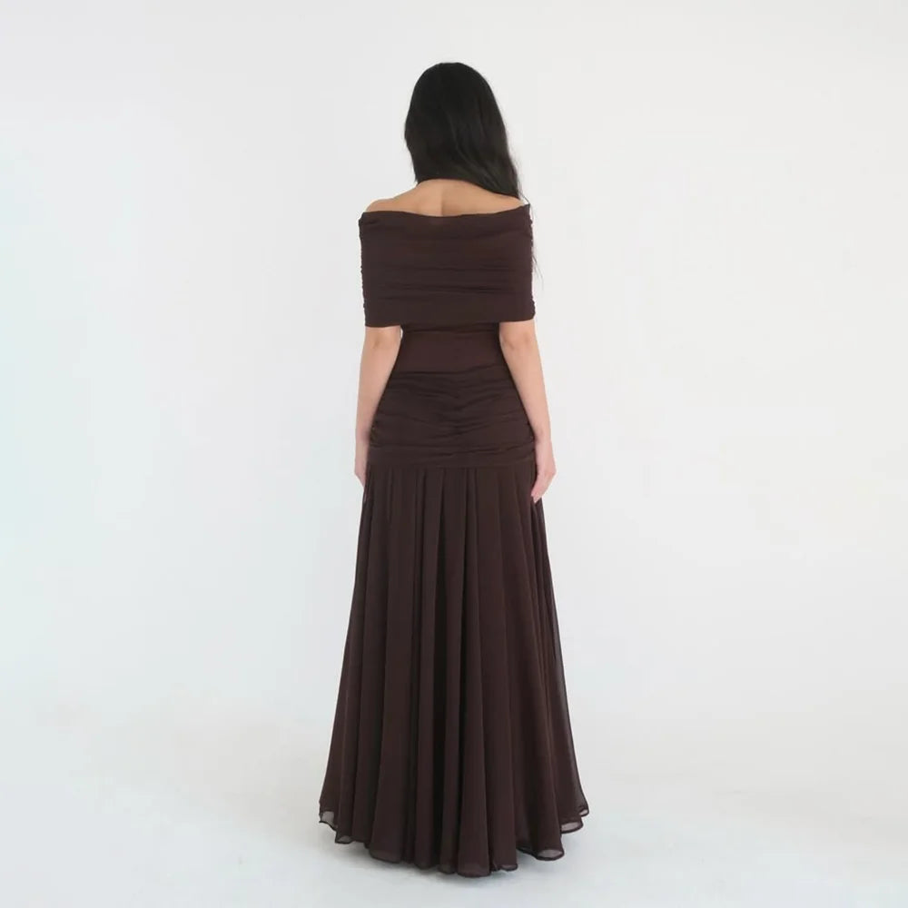 Chocolate Mood Long Formal Party Dresses