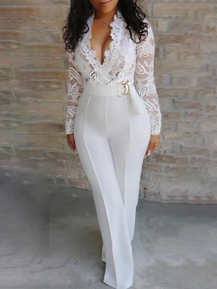 An All White Special Occasion Jumpsuit