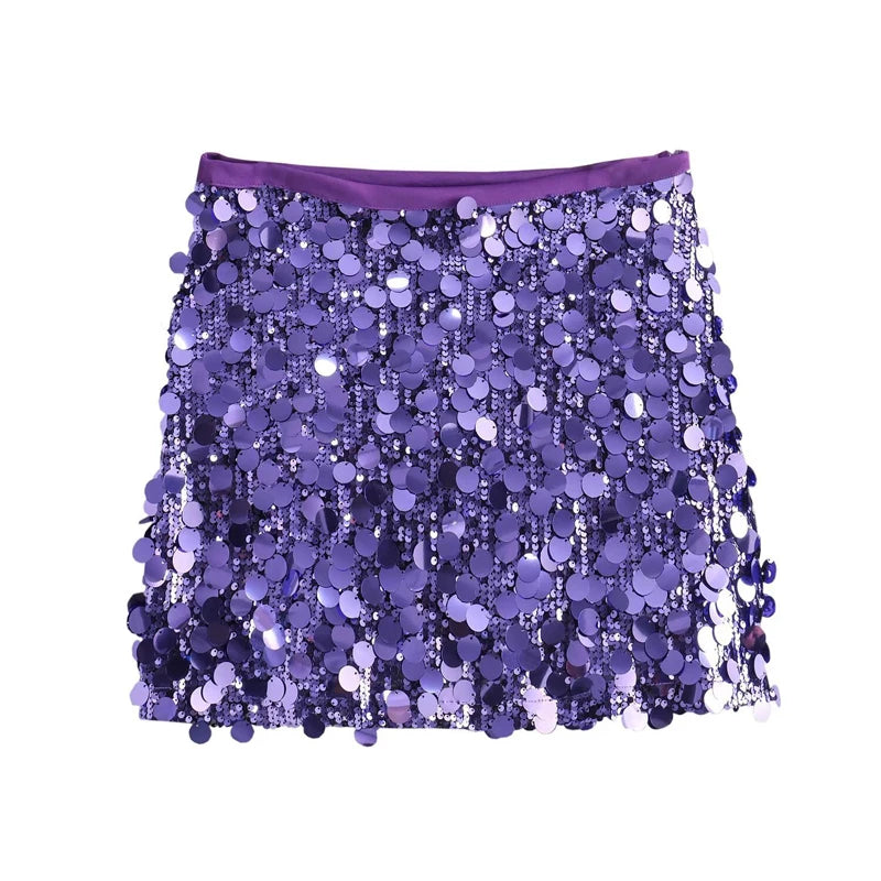 Do You See Me Sequin Mini Skirt
