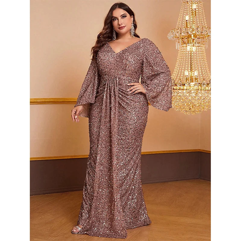 111 Always Stunning Plus Size Sequin Dress