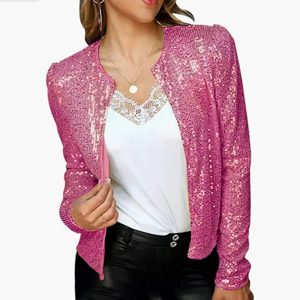Always Golden Sequin Cardigan Jacket