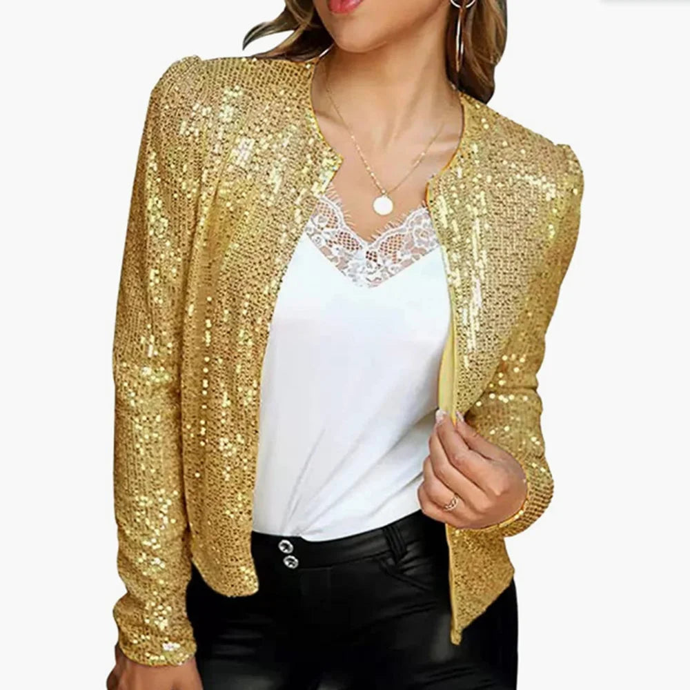Always Golden Sequin Cardigan Jacket