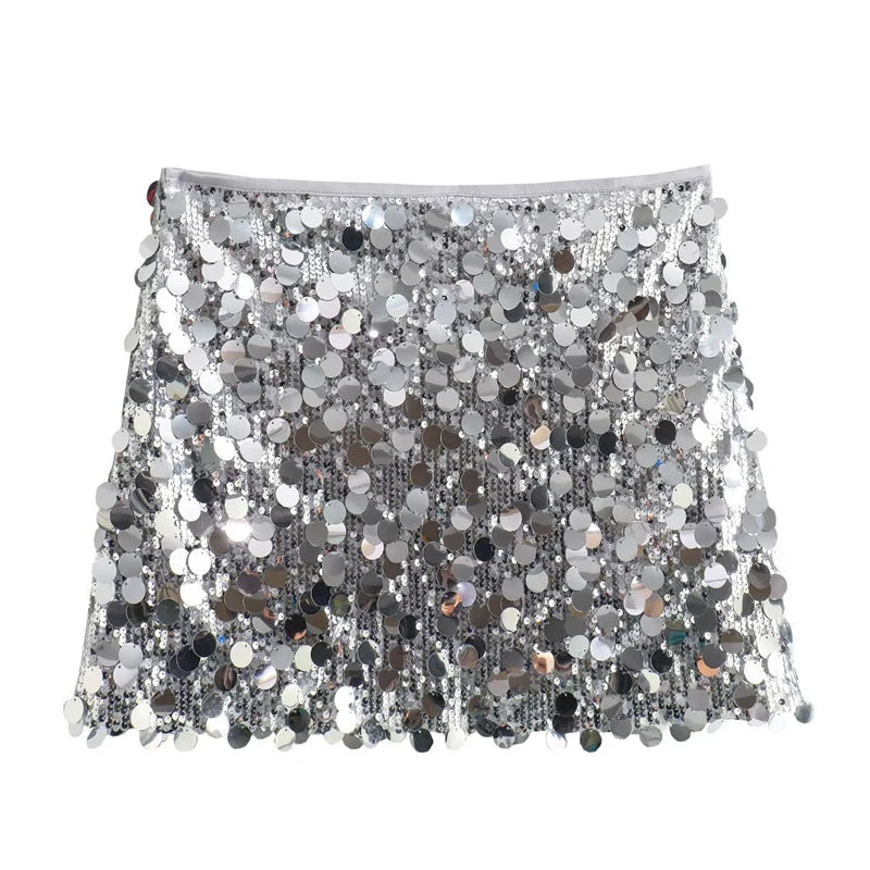 Do You See Me Sequin Mini Skirt