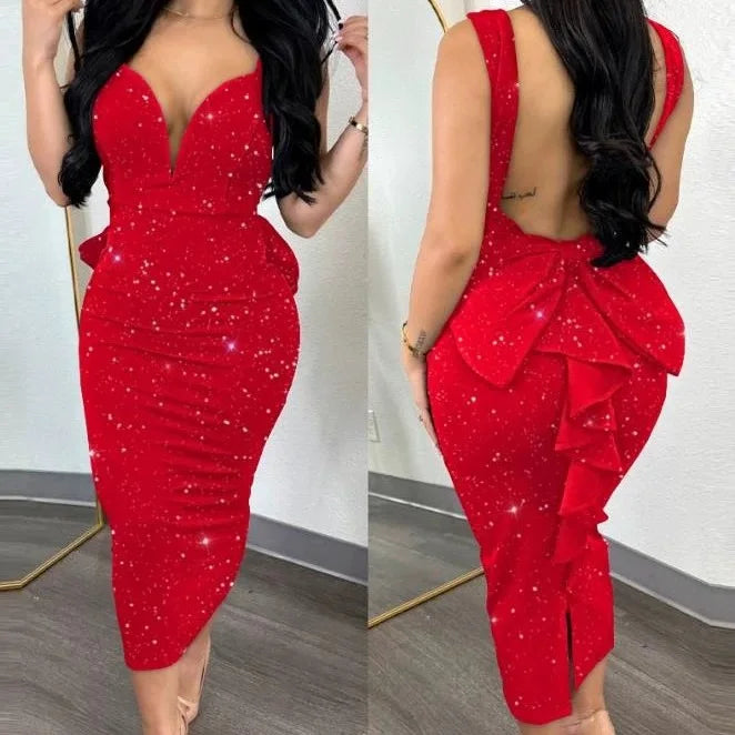 Always Ready To Sparkle Midi Dress