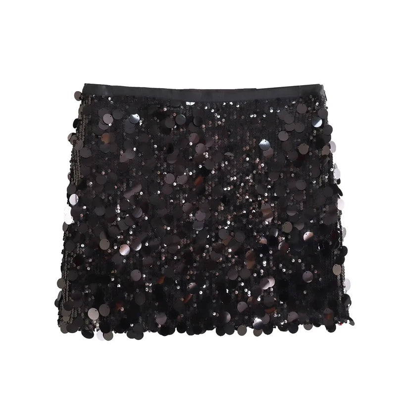 Do You See Me Sequin Mini Skirt