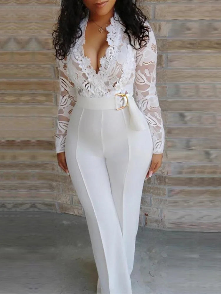 An All White Special Occasion Jumpsuit