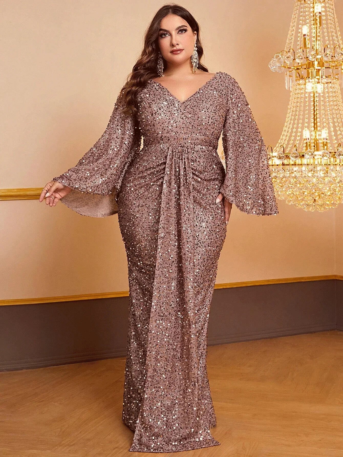 111 Always Stunning Plus Size Sequin Dress