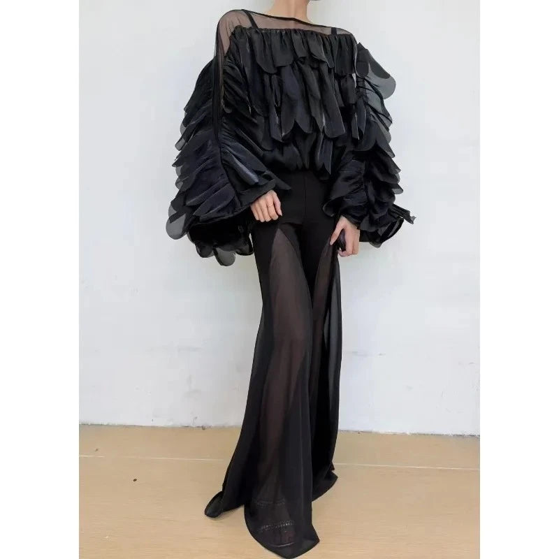 Ruffled Elegance Blouse