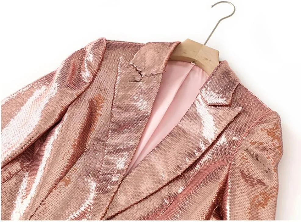 Call Me Cute Sequin Blazer And Shorts Set