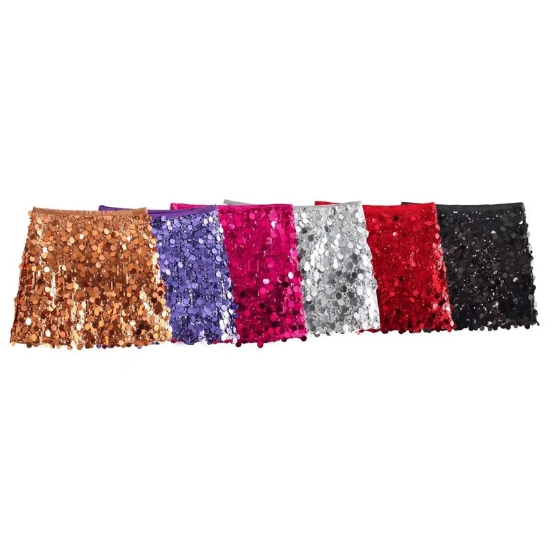 Do You See Me Sequin Mini Skirt