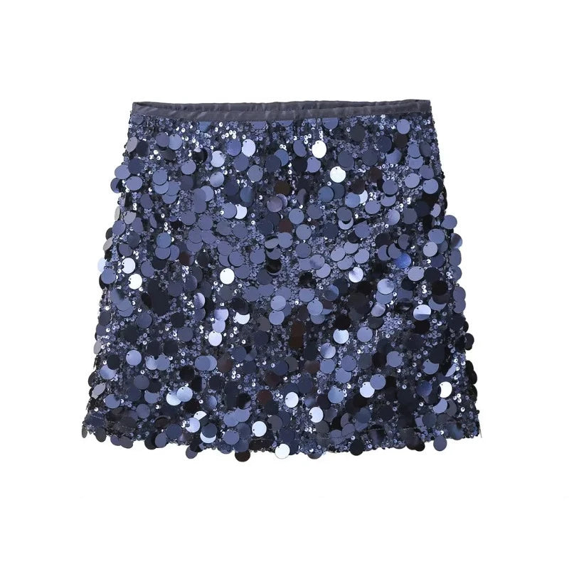 Do You See Me Sequin Mini Skirt