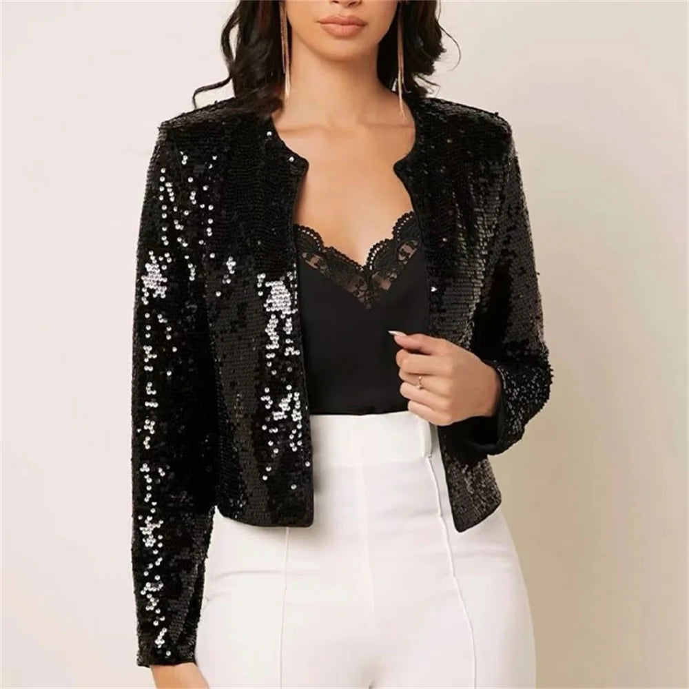Always Golden Sequin Cardigan Jacket