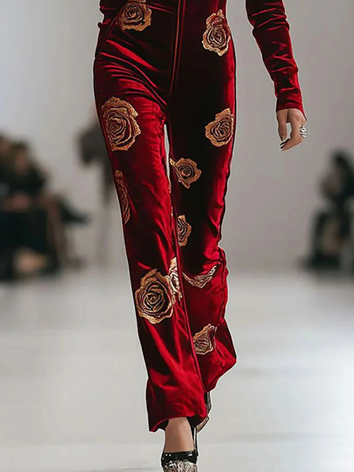 The Velvet  Queen Zipper Jumpsuit