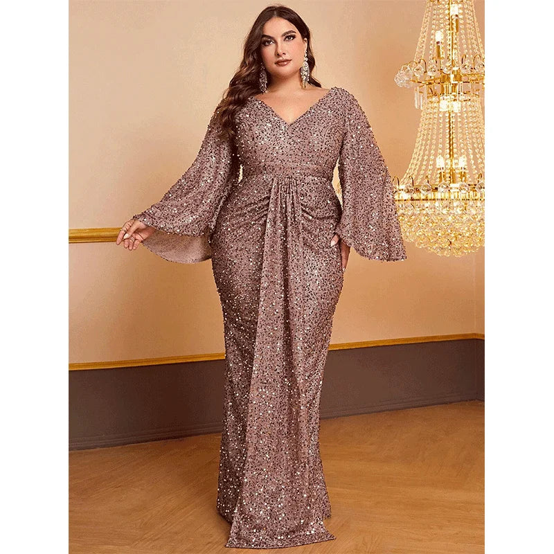 111 Always Stunning Plus Size Sequin Dress